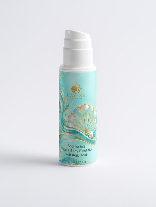 Brightening Face & Body Exfoliator with Kojic Acid